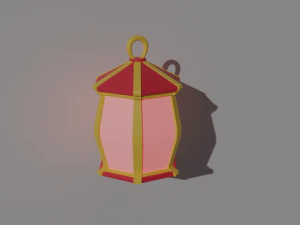 A set of low-poly lights 3D Model