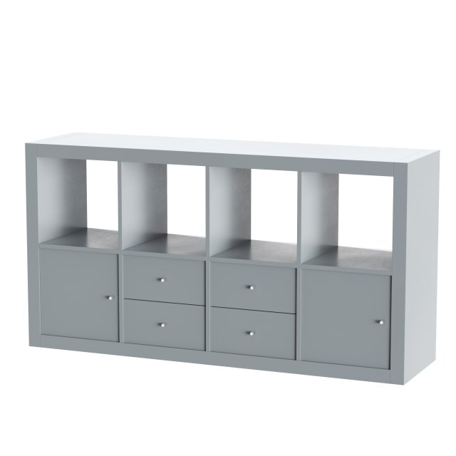 kallax shelf 3D Model .c4d .max .obj .3ds .fbx .stl .blend 