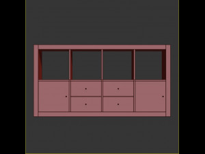 kallax shelf 3D Model