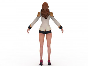 Young Women Young Girl Model 3D
