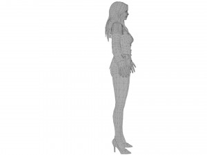 Young Women Young Girl Model 3D