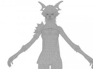 Devil Girl 3D Model