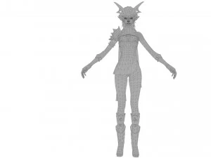 Devil Girl 3D Model