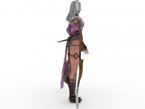 English Archer Rigged 3D मॉडल
