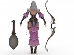 English Archer Rigged 3D मॉडल