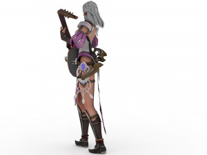 English Archer Rigged 3D मॉडल