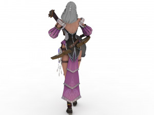 English Archer Rigged 3D मॉडल