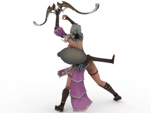 English Archer Rigged 3D मॉडल
