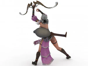 English Archer Rigged 3D Model