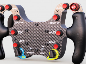 diy steering wheel gt3 simrracing Modèles 3D en vedette