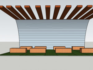 seating places Model 3D