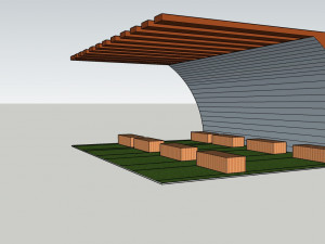 seating places Model 3D