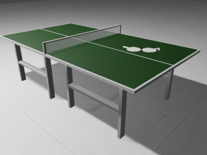 table tennis table ping pong 3D Model
