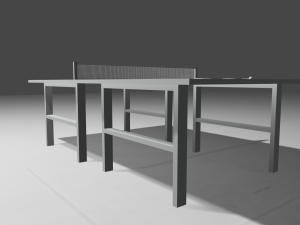 table tennis table ping pong Model 3D