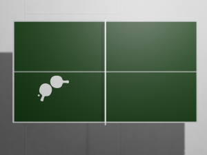 table tennis table ping pong Model 3D