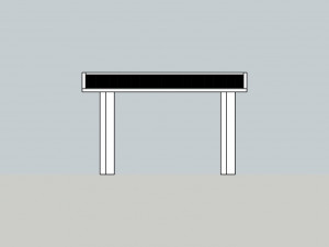 table tennis table ping pong Model 3D