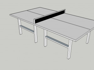 table tennis table ping pong Model 3D