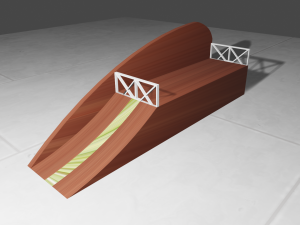 deck chair seating places 3Dモデル