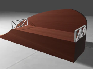 deck chair seating places 3D Model