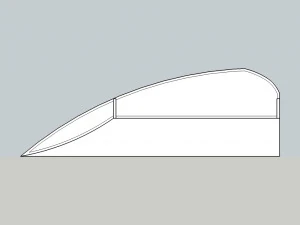 deck chair seating places 3D Model