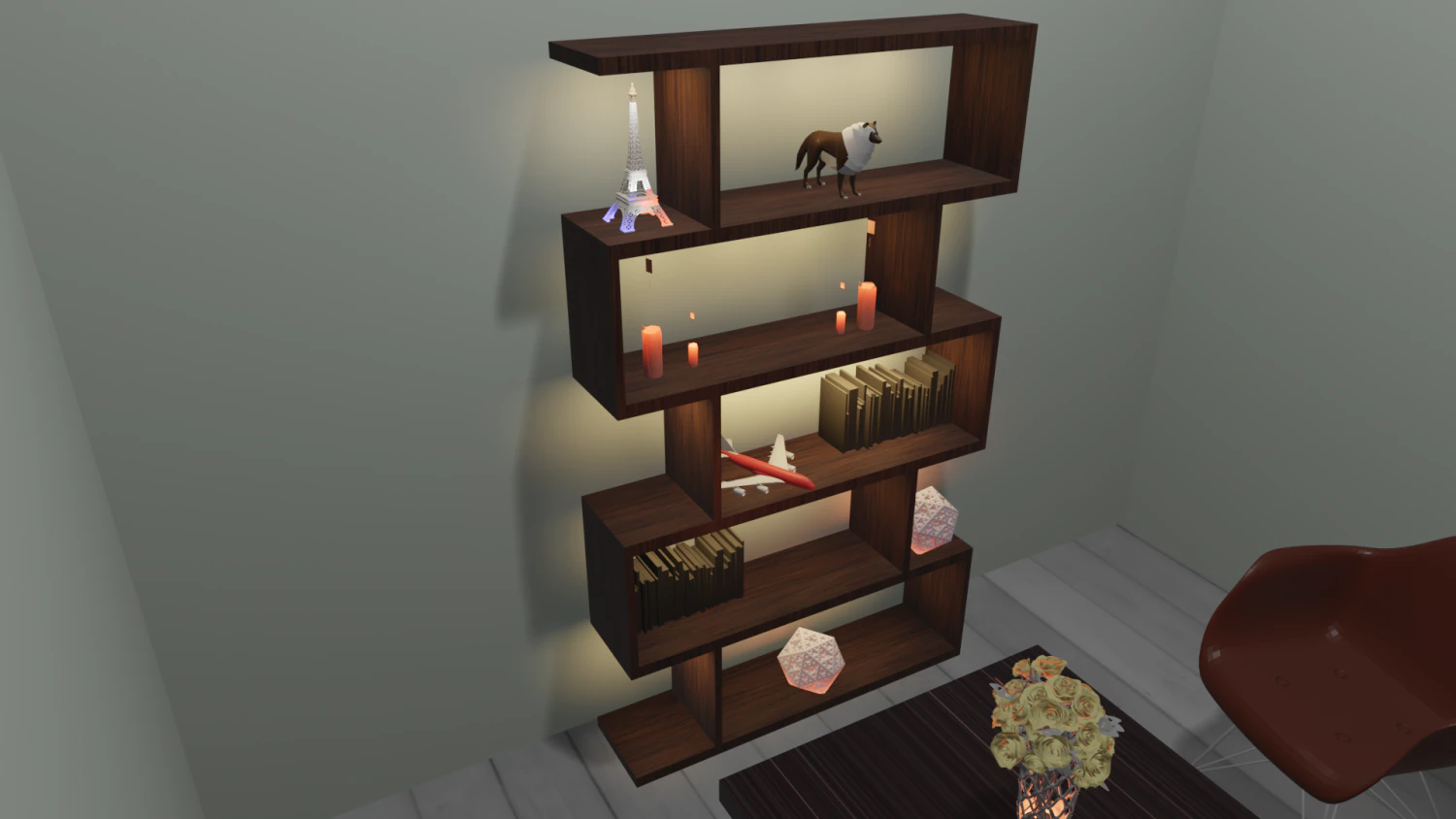 Shelf 3D Model .c4d .max .obj .3ds .fbx .stl .blend 