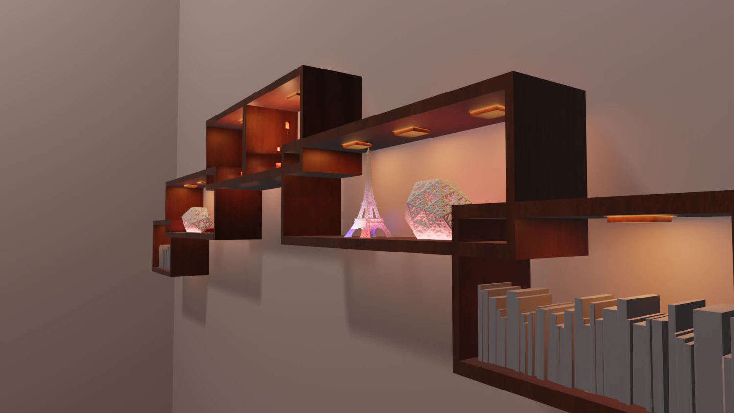 Shelf 3D Model .c4d .max .obj .3ds .fbx .stl .blend 