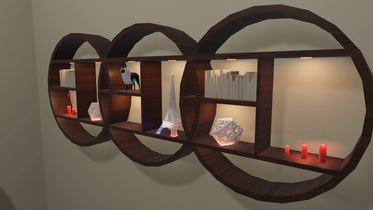 Shelf 3D Model .c4d .max .obj .3ds .fbx .stl .blend 