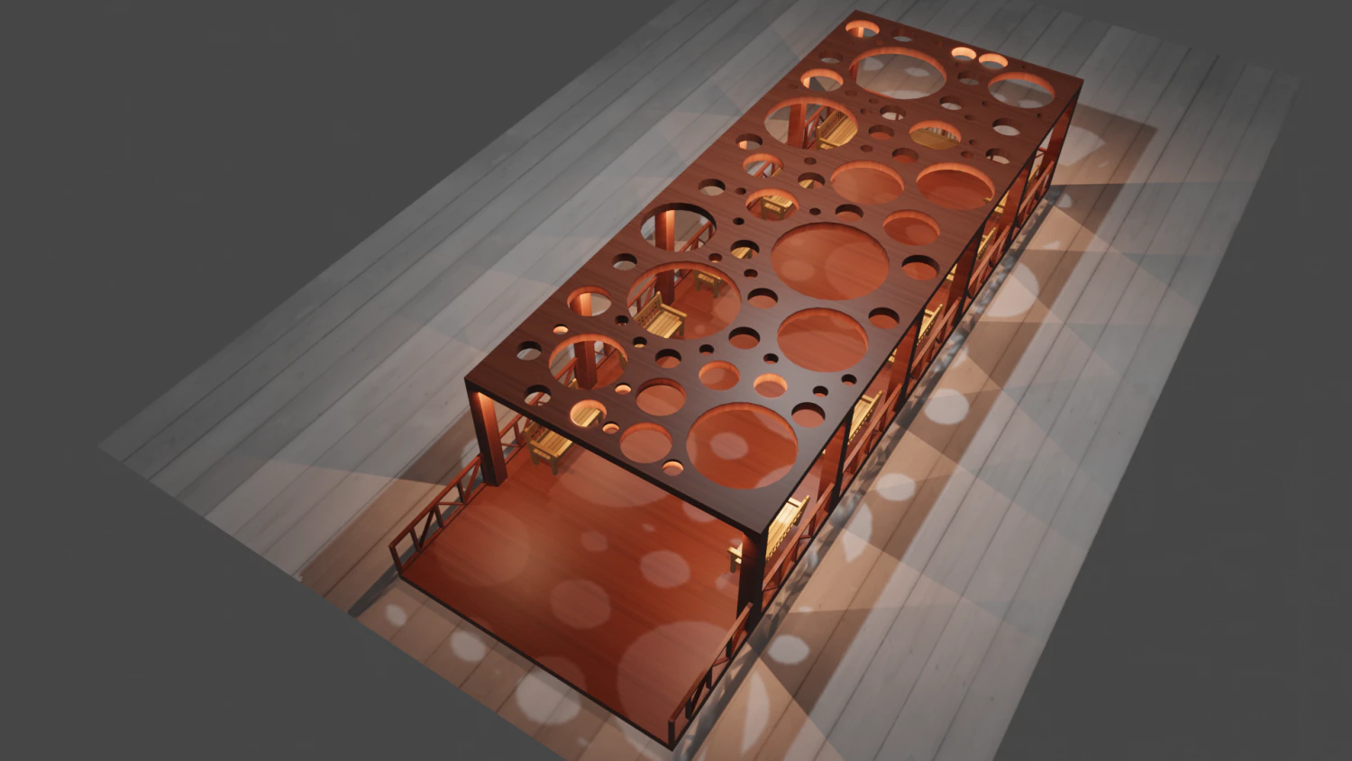 Seating places 3D Model .c4d .max .obj .3ds .fbx .stl .blend