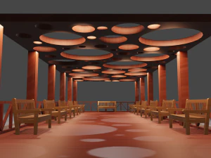 Seating places 3D Model