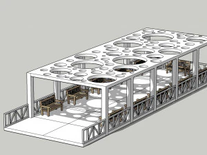 Seating places 3D Model