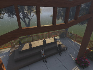 Seating places Model 3D