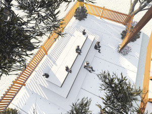Seating places Model 3D