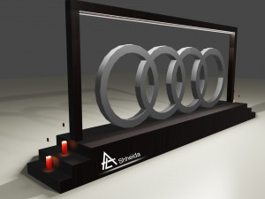 Audi Logo Model 3D
