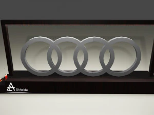 Audi Logo 3D Model