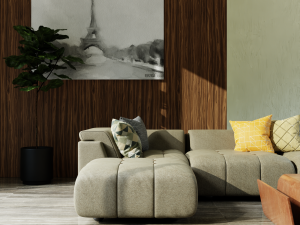 photorealistic living room in native blend file 3D-Modell