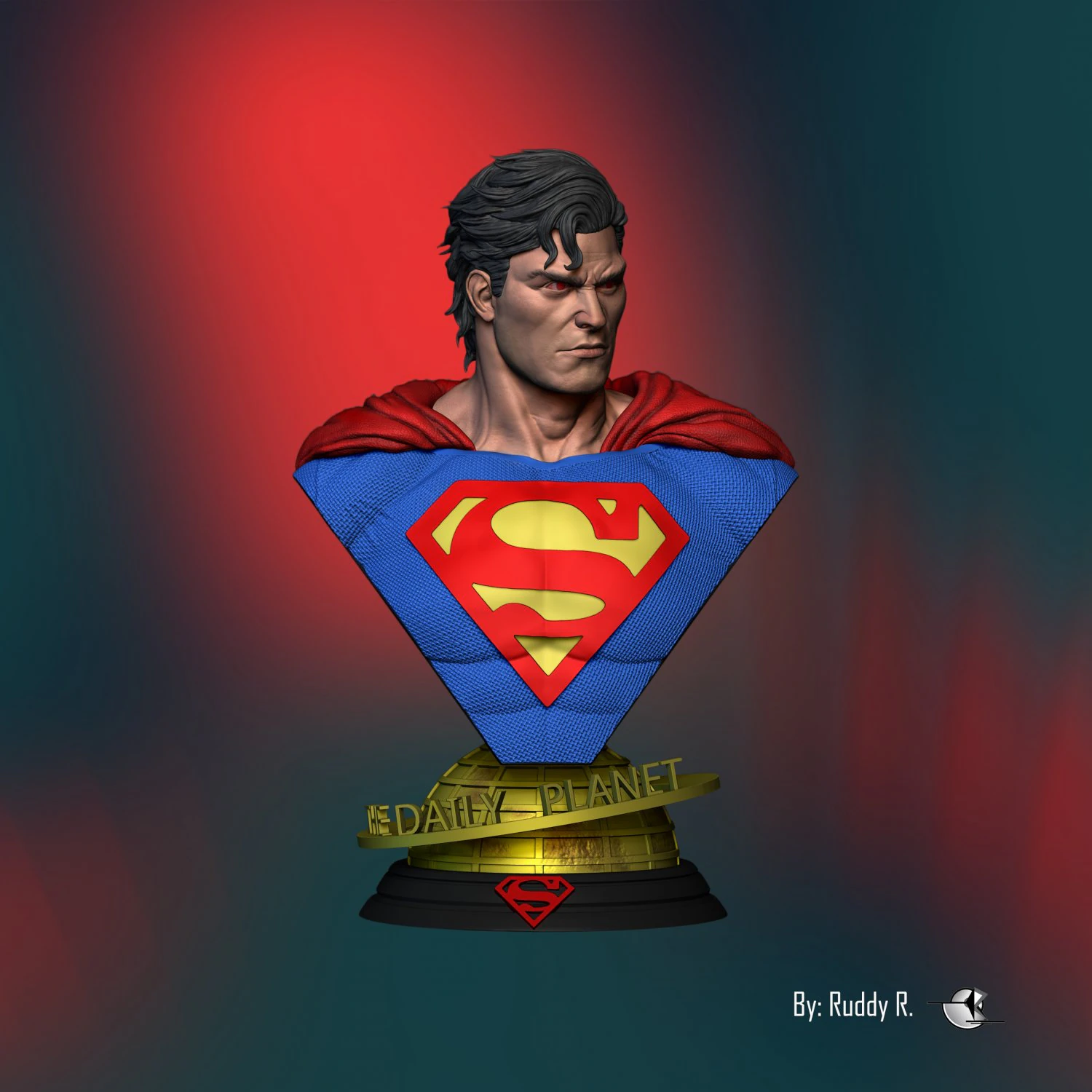 superman 3D Print Model .c4d .max .obj .3ds .fbx .stl .blend 
