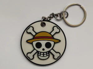 one piece key chain 3D Print Model