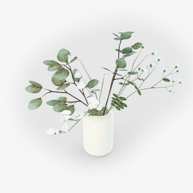 artificial indoor plant Modèle 3D .c4d .max .obj .3ds .fbx .stl .blend 