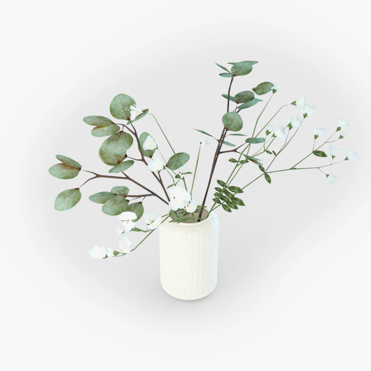 artificial indoor plant 3D Model .c4d .max .obj .3ds .fbx .stl .blend 