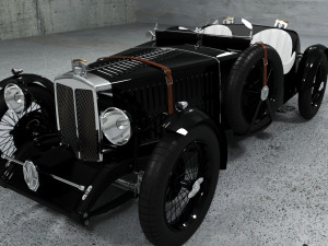 Of a sports car 1934 mg ta q-type 3D Модель