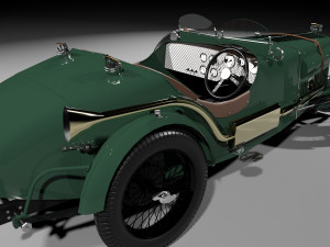 Of a sports car 1934 mg ta q-type 3D Модель