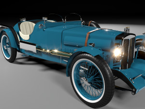 Of a sports car 1934 mg ta q-type 3D Модель