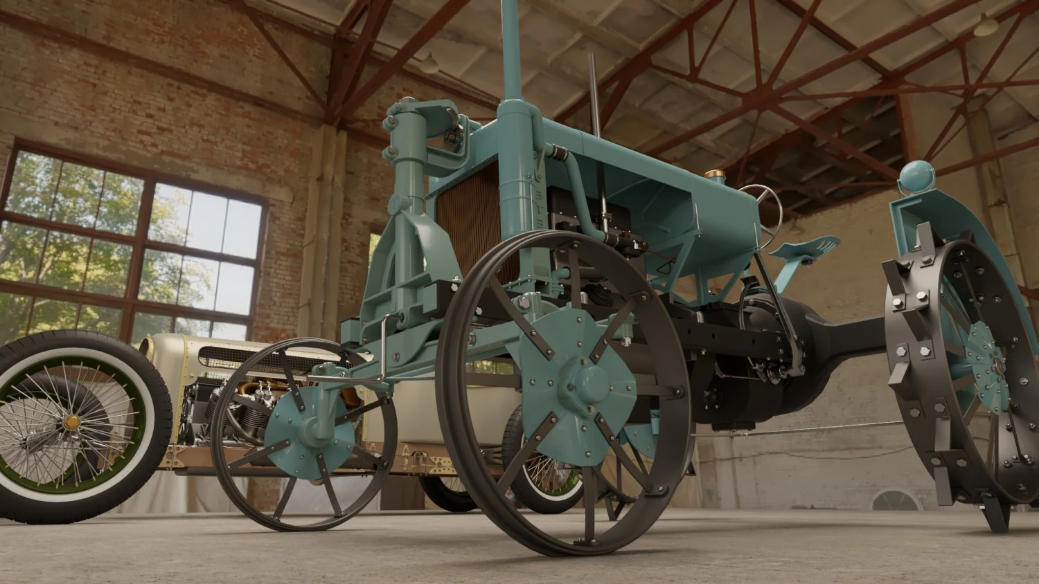 3 d tractor model 3D Model .c4d .max .obj .3ds .fbx .stl .blend