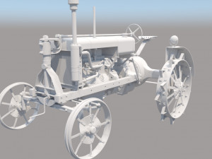 3 d tractor model Model 3D