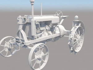 3 d tractor model 3D Model