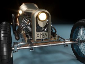 Of a sports car gn 1914 v8 jap 1908 Modèle 3D