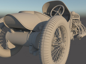 Of a sports car gn 1914 v8 jap 1908 Modèle 3D