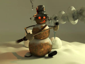 3d snowman 3D Model