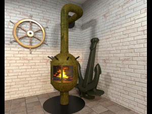 stove fireplace mine 3D Model
