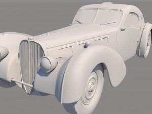 Bugatti atlantik cope 1939 Model 3D
